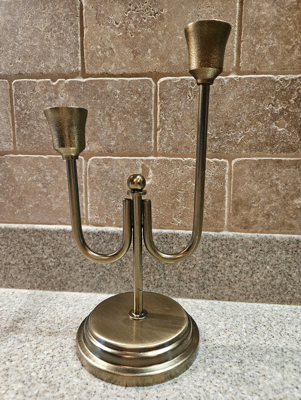 Hearth & Hand With Magnolia Staggered Candelabra Antique Brass Finish